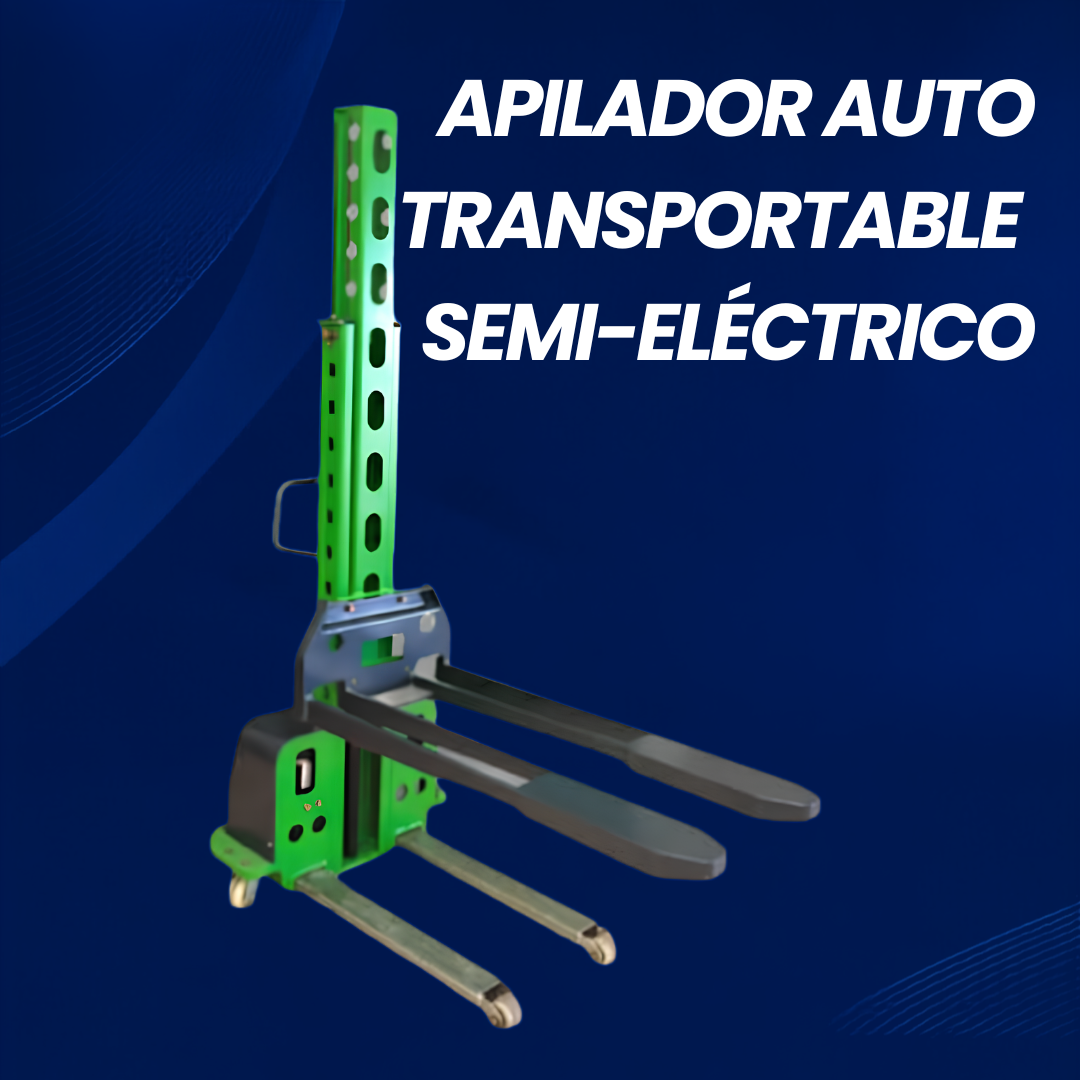 Apilador Auto transportable Semi-Eléctrico